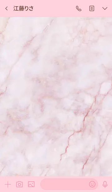 [LINE着せ替え] 大理石のテクスチャ-ピンクの画像3
