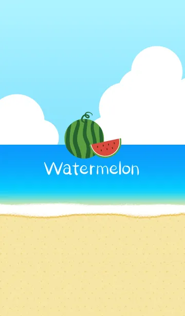 [LINE着せ替え] サマーバカンス -Watermelon split-の画像1