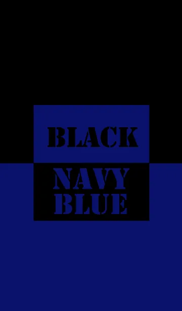 [LINE着せ替え] Navy Blue & Black Vr.2 (jp)の画像1