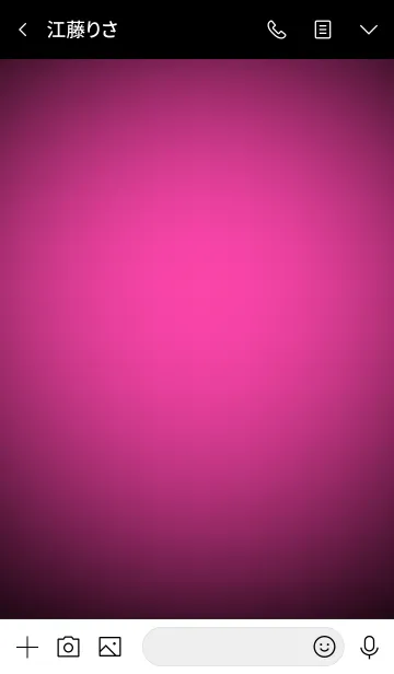 [LINE着せ替え] Fuschia Pink In Black Vr.2 (jp)の画像3