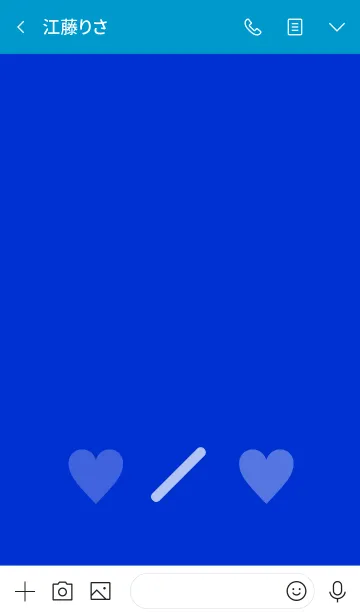 [LINE着せ替え] シンプル 2トーン ミニ ハート 30の画像3