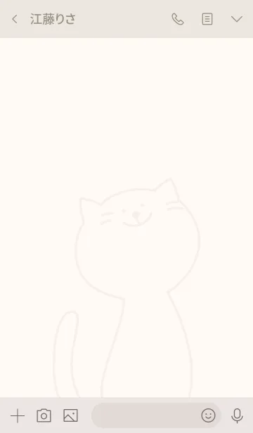 [LINE着せ替え] simple猫の画像3
