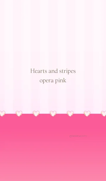 [LINE着せ替え] Hearts and stripes opera pinkの画像1