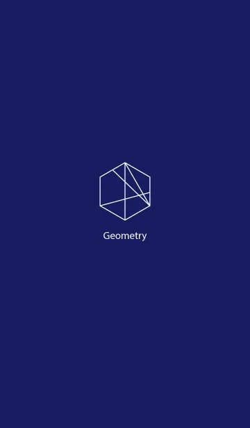 [LINE着せ替え] Geometr Dark Blue (jp)の画像1