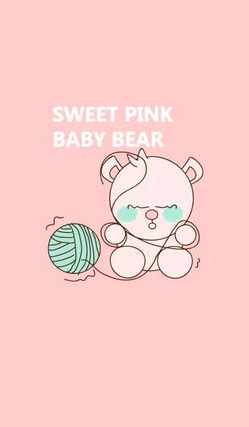 [LINE着せ替え] Sweet pink baby bear 30の画像1