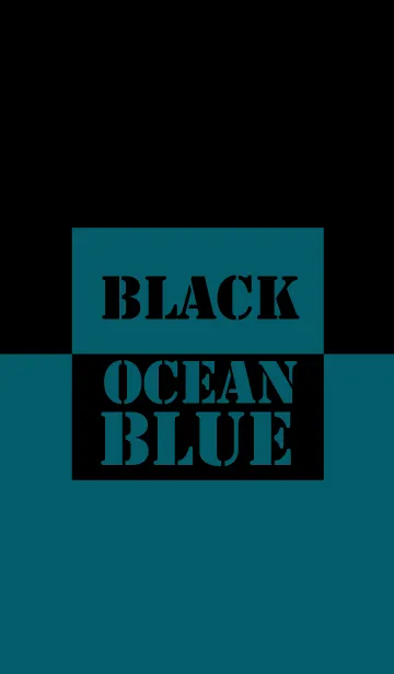 [LINE着せ替え] Ocean Blue & Black Vr.2 (jp)の画像1