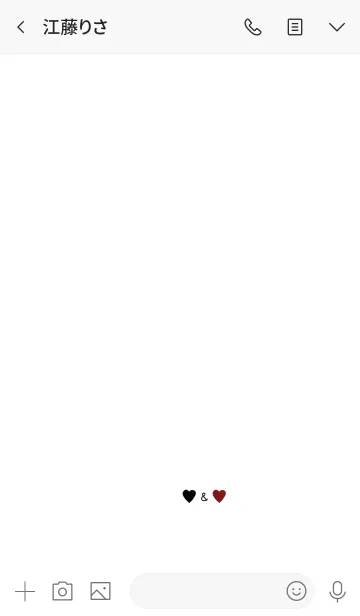 [LINE着せ替え] 黒と赤。ハート。の画像3