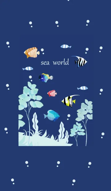 [LINE着せ替え] キュート・トロピカル・シー・ナイトの画像1