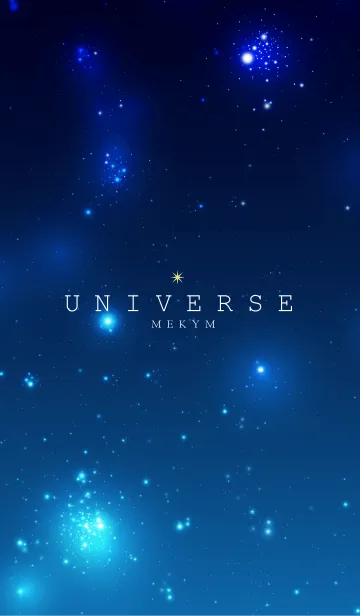 [LINE着せ替え] universe blue -MEKYM- 19の画像1