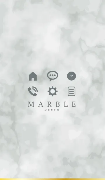 [LINE着せ替え] MARBLE -SIMPLE MONOTONE- 8の画像1