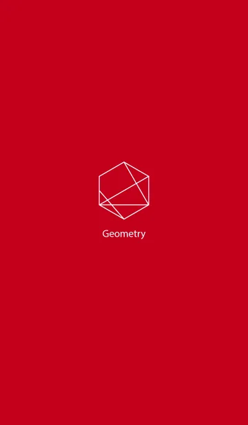 [LINE着せ替え] Geometr Red (jp)の画像1