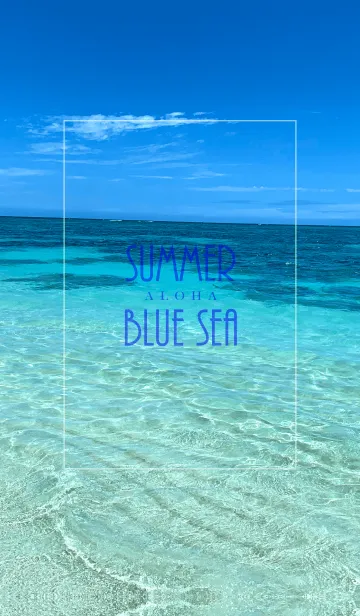 [LINE着せ替え] SUMMER BLUE SEA ALOHA 31.の画像1