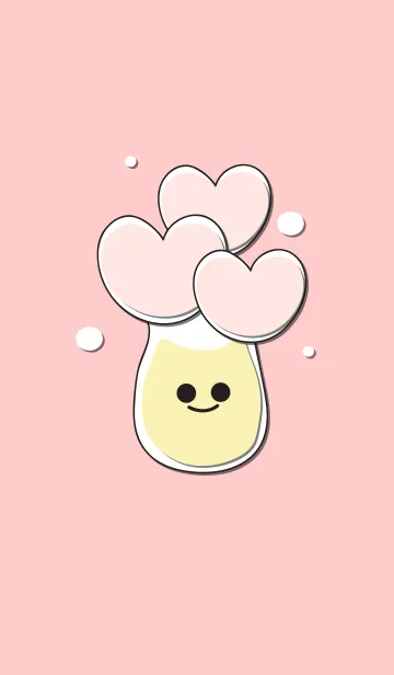 [LINE着せ替え] Heart flower in the smily vase 4の画像1