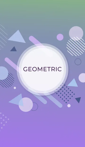 [LINE着せ替え] Geometric Wisteria Gradientの画像1