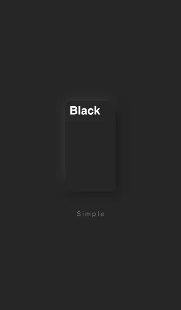 [LINE着せ替え] ザ・シンプルナキセカエ | ブラックの画像1