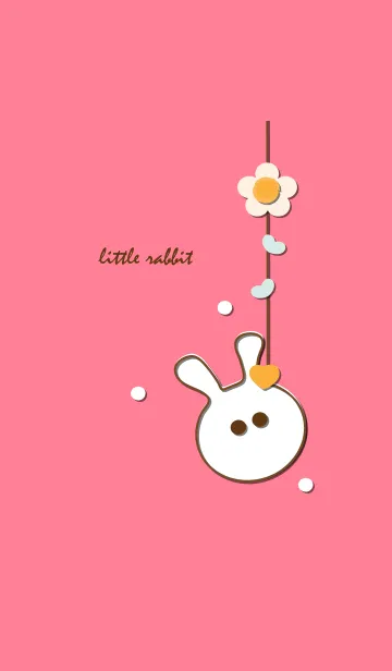 [LINE着せ替え] little rabbit with little heart 10の画像1