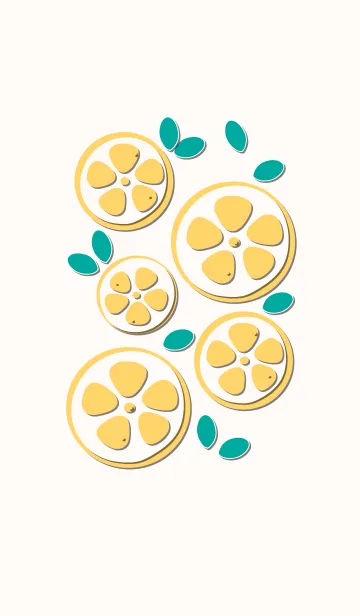 [LINE着せ替え] Sliced lemon theme 25の画像1