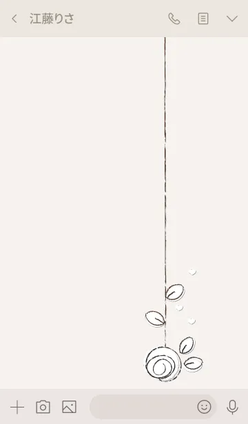 [LINE着せ替え] Cute rose theme 74の画像3
