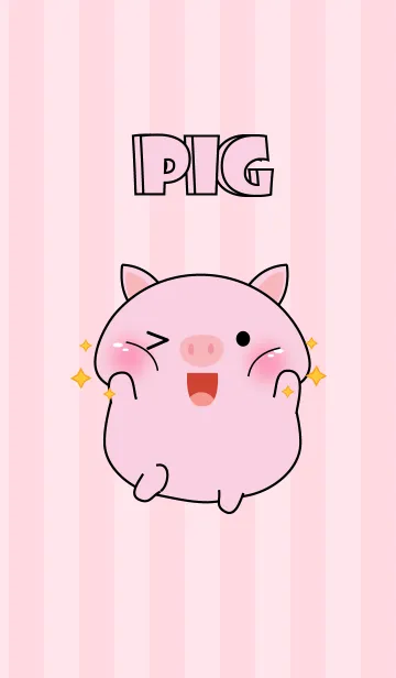 [LINE着せ替え] Oh！ I'm Cute Pig (jp)の画像1