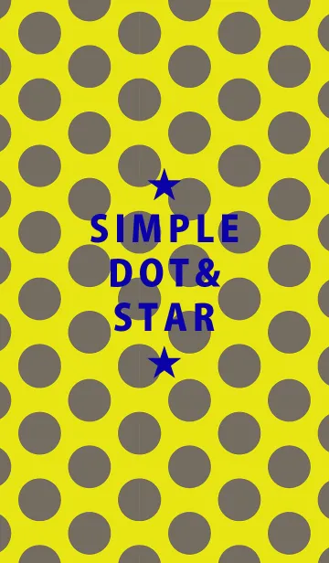 [LINE着せ替え] シンプル ドット アンド スター 51の画像1