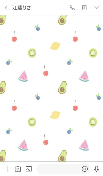 [LINE着せ替え] Tiny Nation - Fruits 2の画像3