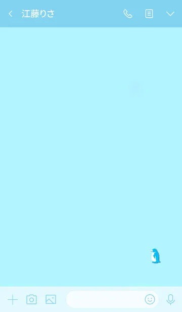 [LINE着せ替え] Simple mini penguin 6の画像3