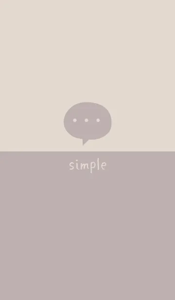 [LINE着せ替え] ゆるシンプル:ピンクベージュの画像1
