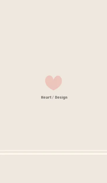 Heart / Design - beige-の着せ替えメイン画像