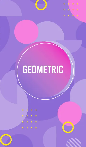 [LINE着せ替え] Geometric Medium Purpleの画像1