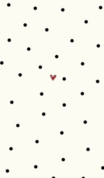 [LINE着せ替え] 大人かわいいドットとハート。の画像1