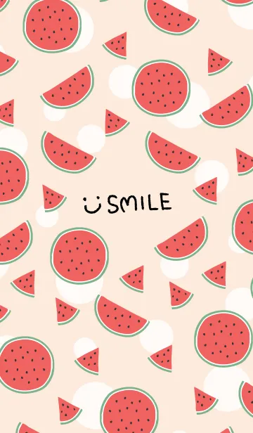 [LINE着せ替え] スイカ オレンジ色5の画像1