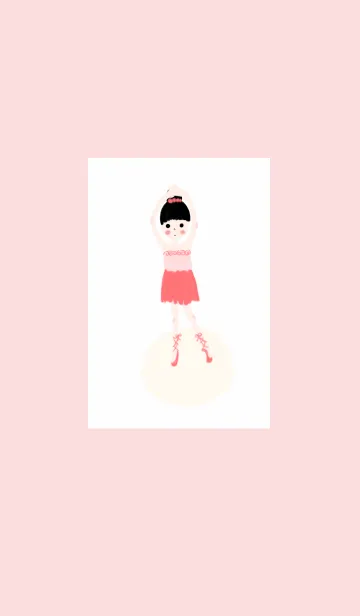 [LINE着せ替え] バレエを踊る少女の画像1