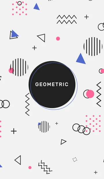 [LINE着せ替え] Geometric White 10の画像1