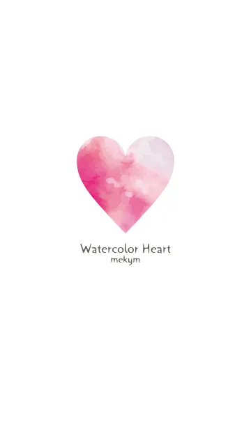 [LINE着せ替え] Watercolor Heart 29 -MEKYM-の画像1