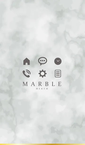 [LINE着せ替え] MARBLE -SIMPLE MONOTONE- 9の画像1