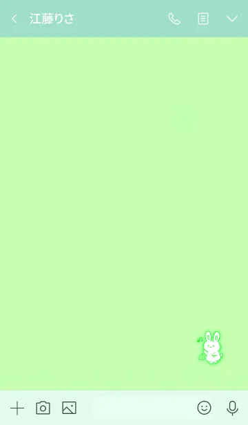 [LINE着せ替え] Triangle rabbit 35の画像3