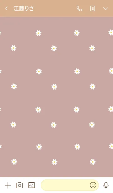 [LINE着せ替え] お花とくすみピンク。良い日を！の画像3