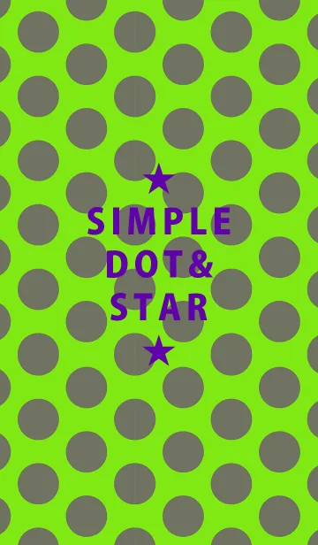 [LINE着せ替え] シンプル ドット アンド スター 52の画像1