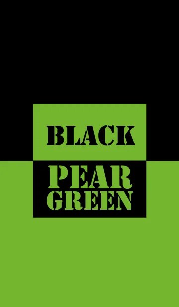 [LINE着せ替え] Pear Green & Black Vr.2 (jp)の画像1