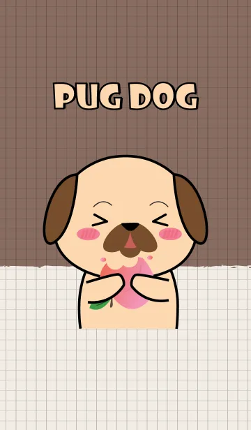 [LINE着せ替え] Minamal Pug Dog (jp)の画像1