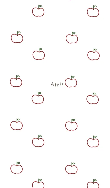 [LINE着せ替え] 線画。りんごだらけ。の画像1