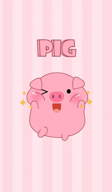 [LINE着せ替え] Oh！ Cute Pig (jp)の画像1