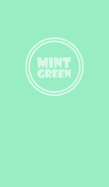 [LINE着せ替え] Love Mint Green v.6 (jp)の画像1