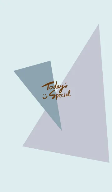 [LINE着せ替え] おしゃれ三色三角ブルー5の画像1