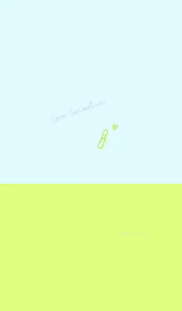 [LINE着せ替え] Love Cosmetics light green blueの画像1