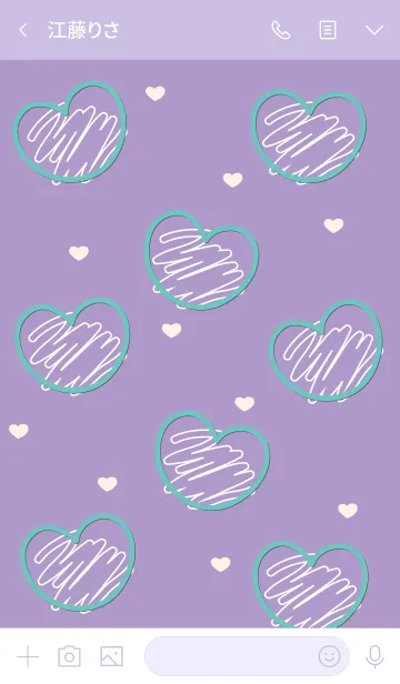 [LINE着せ替え] Sweet mini heart 59の画像3