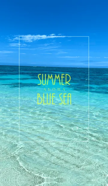 [LINE着せ替え] SUMMER BLUE SEA ALOHA 36.の画像1