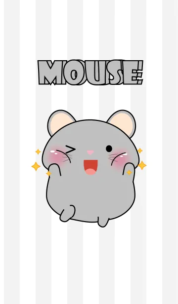 [LINE着せ替え] Oh！ I'm Cute Grey Mouse (jp)の画像1