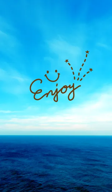 [LINE着せ替え] スペインの海だよ！スマイル。21の画像1