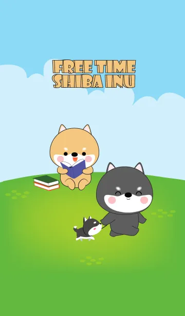 Free Time Love Shiba Inu (jp)の着せ替えメイン画像